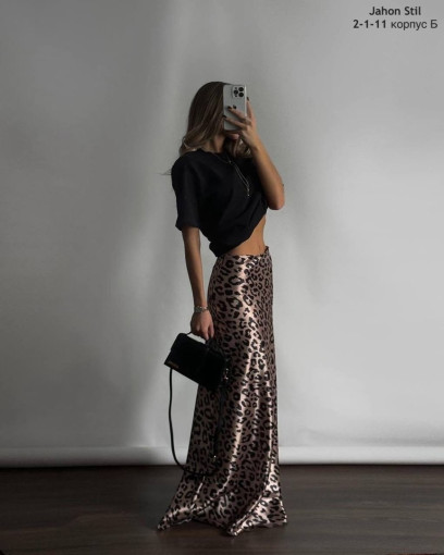 Новая юбка-миди с принтом «леопард» уже врывается в гардероб  для создания эффектных образов САДОВОД официальный интернет-каталог